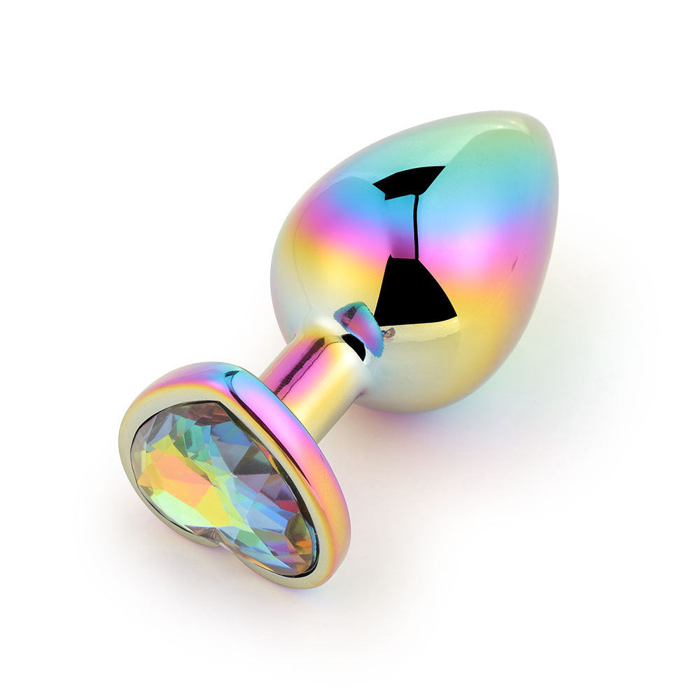 Colorful Heart-Shaped Metal Butt Plug Set – Sexy Aluminum Alloy Toys