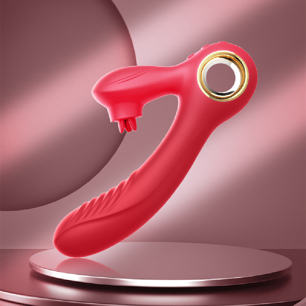 Women's Vibrating Spear Heating Toy – Three-Leaf Vibrator