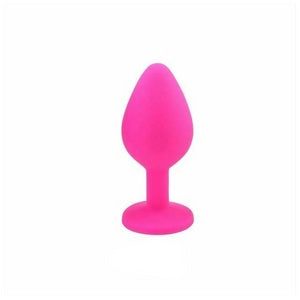 Silicone Anal Plug Set with Colorful Diamond Base - Variety of Sizes and Colors