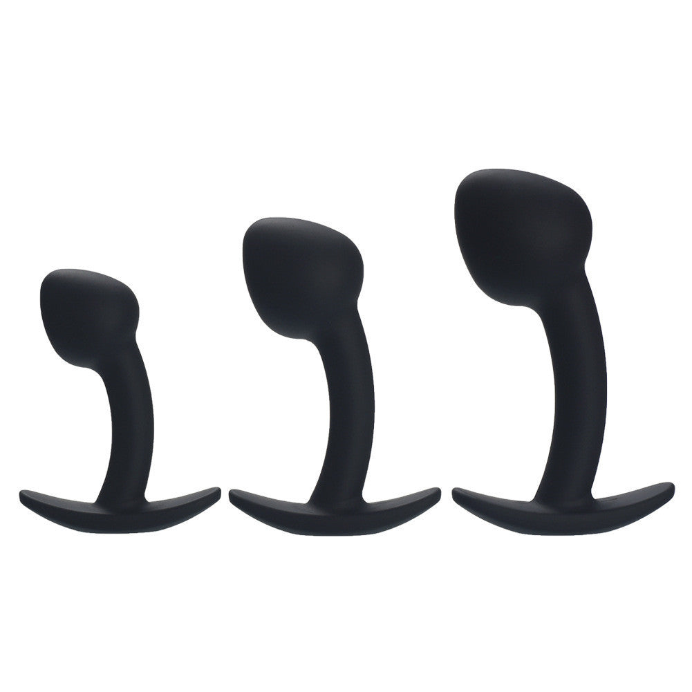 Mushroom-Shaped Silicone Anal Plug – Small, Medium, and Large Sizes