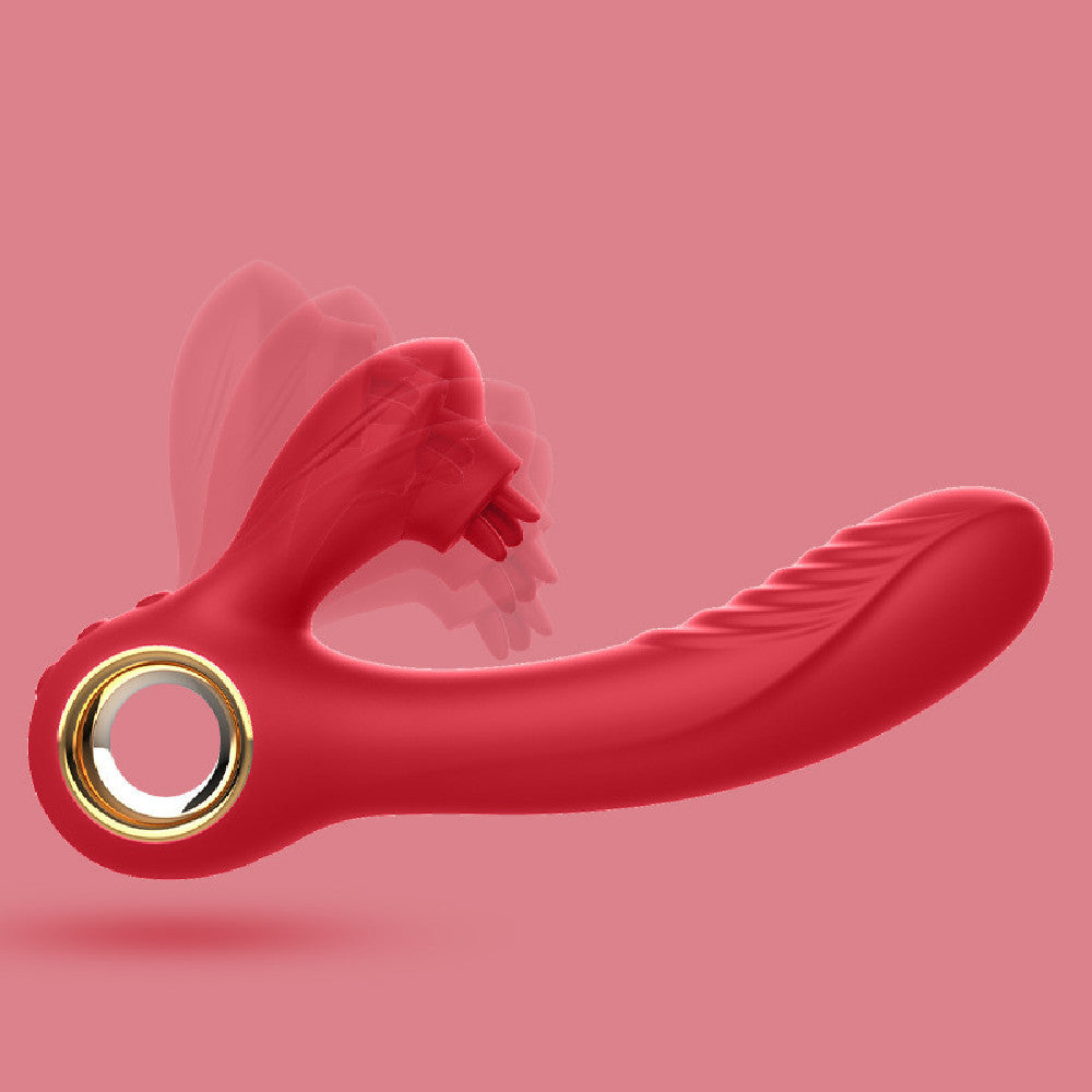 Women's Vibrating Spear Heating Toy – Three-Leaf Vibrator