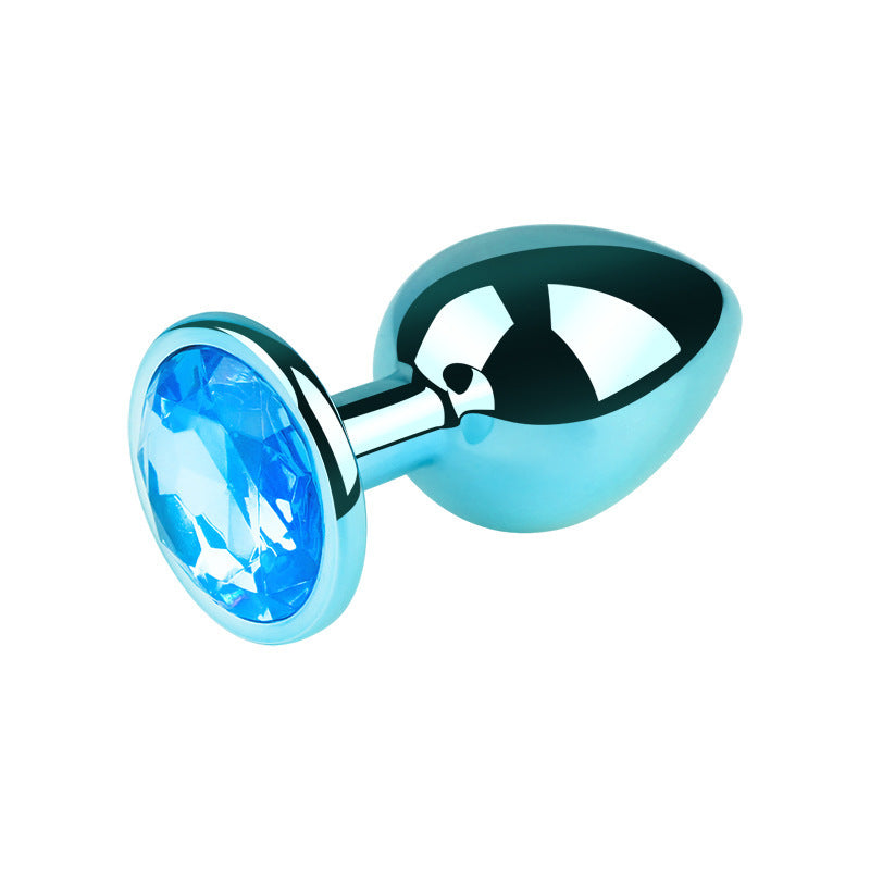 Luxurious Gem-Crowned Aluminum Anal Plug