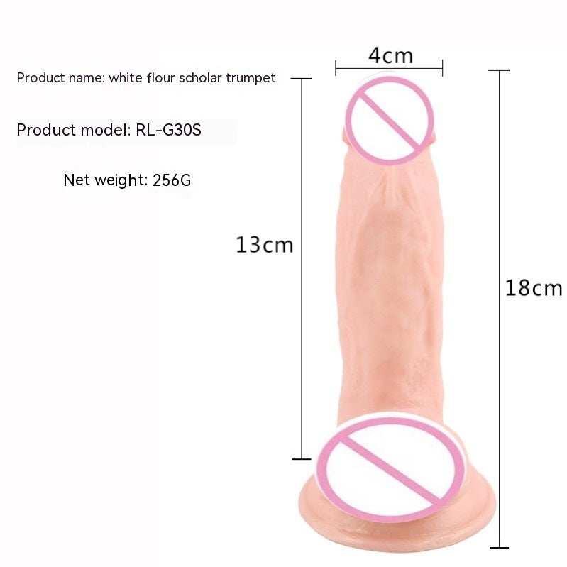 Machine for Man Toy - Vibrating Dildo Ball, Flesh Color Silicone