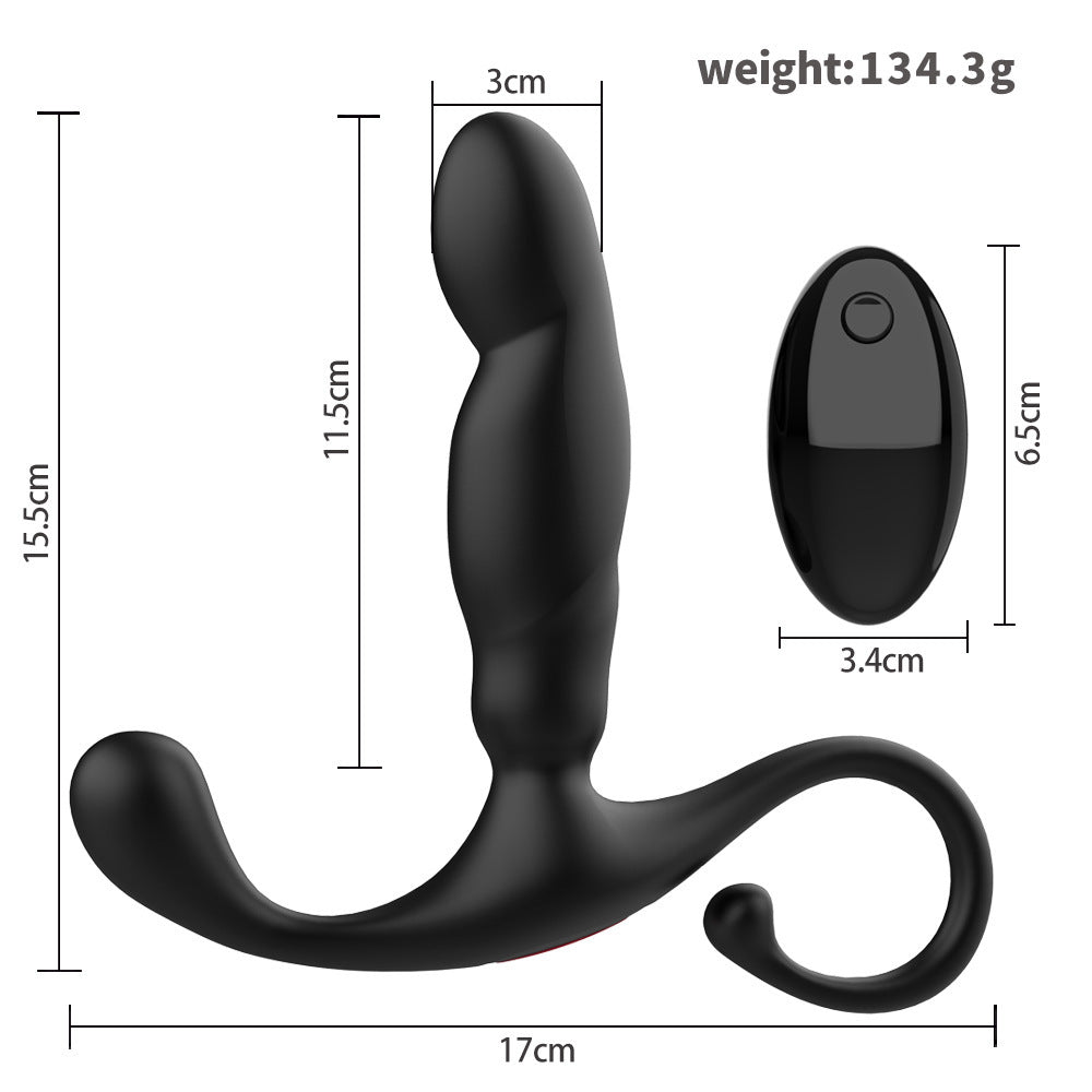 Rechargeable Black Warrior Silicone Vibration Massager – Remote Control & Heating Options