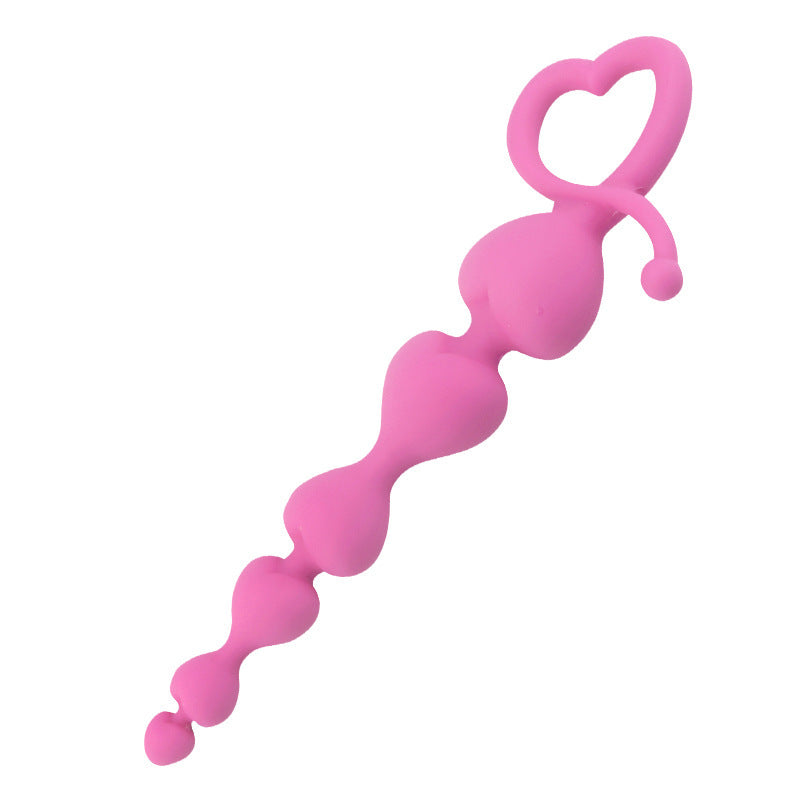 Silicone Bead Stopper – Anal Beads for Men and Women, Available in Black and Pink