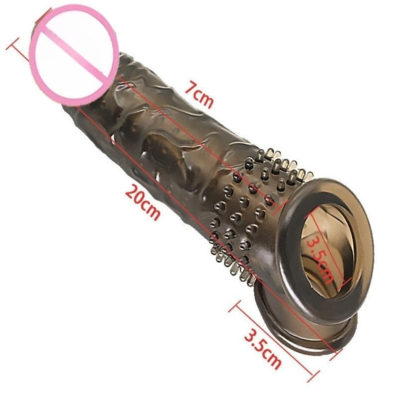 Men's Exotic Condom with Granular Wolf Teeth Design