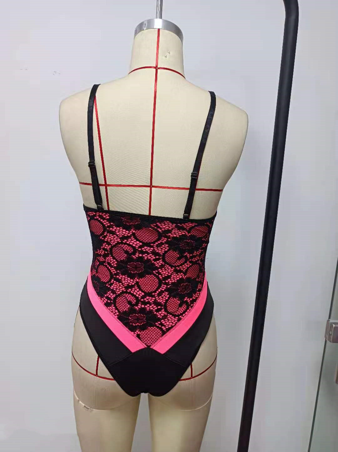 Lace Deep V-Neck Temptation One-Piece Bodysuit – Sexy Lace Lingerie