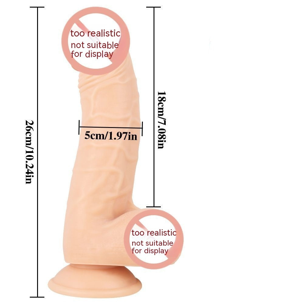 Flexible Manual Silicone Toy - Flesh Color and Brown, PVC Material, 26x18x5cm