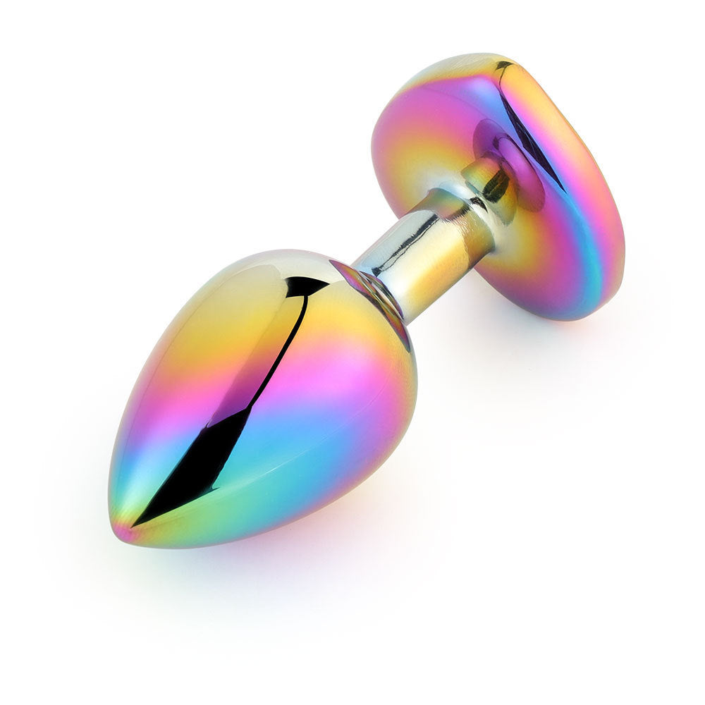 Colorful Heart-Shaped Metal Butt Plug Set – Sexy Aluminum Alloy Toys