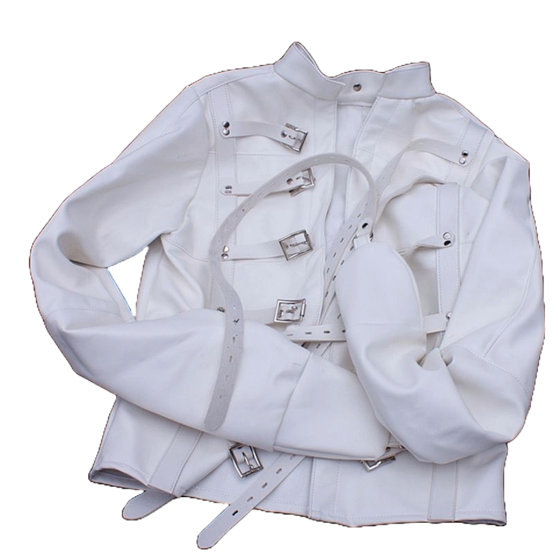Adjustable Straitjacket Body Harness – Leather BDSM Restraints in Multiple Colors
