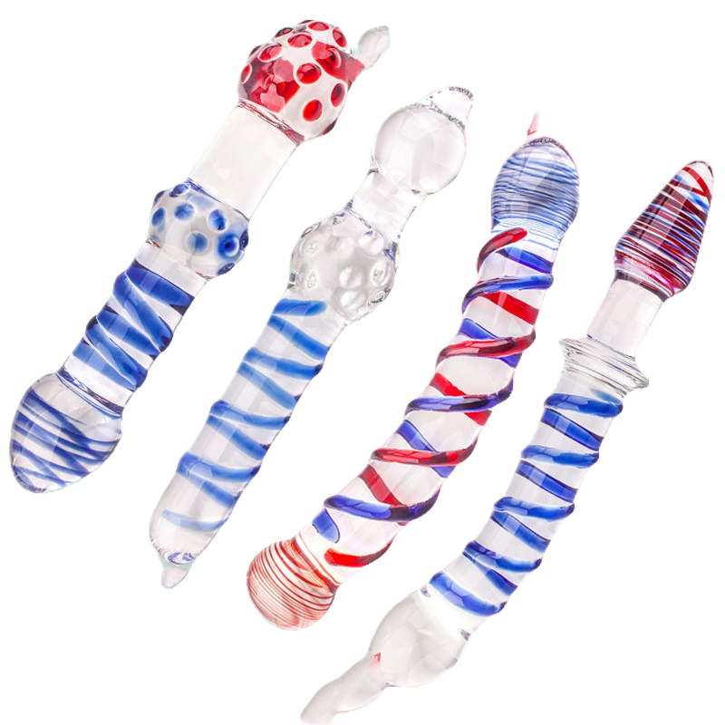 Blue Crystal Glass Rod for Couples – Elegant Adult Toy