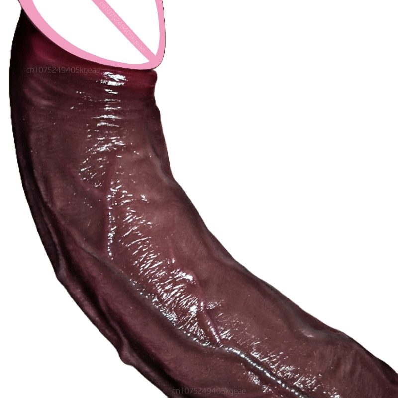 Women's Electric Retractable Silicone Toy - Black and Purple, Heating, Telescopic, and Vibrating