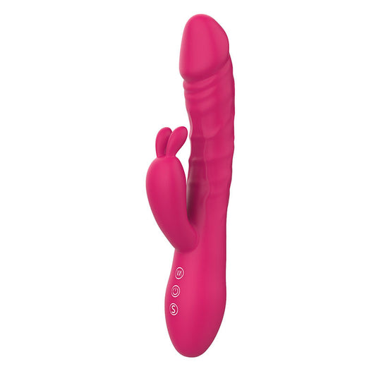 Rechargeable Rabbit Vibrator with Mute Function – Silicone, Electric Control, Multiple Colors