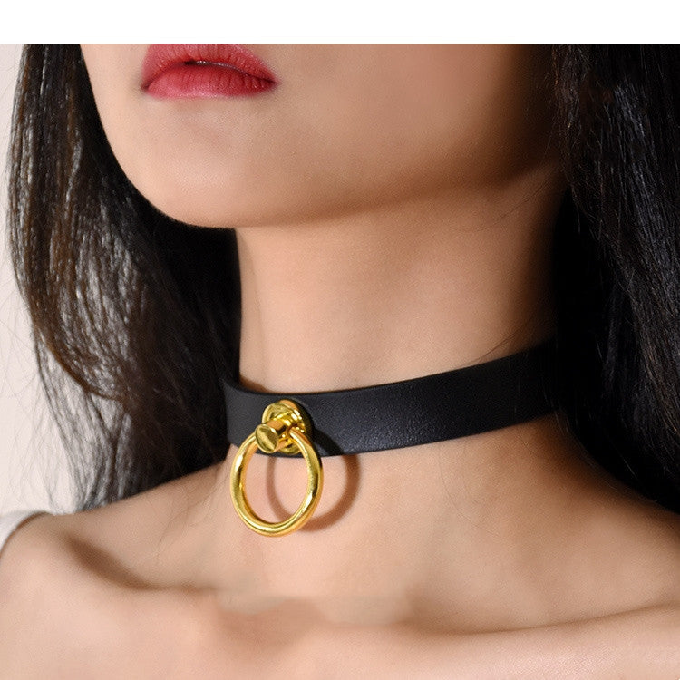 Fashionable Cowhide Leather Bondage Set | Simple and Stylish BDSM Accessories