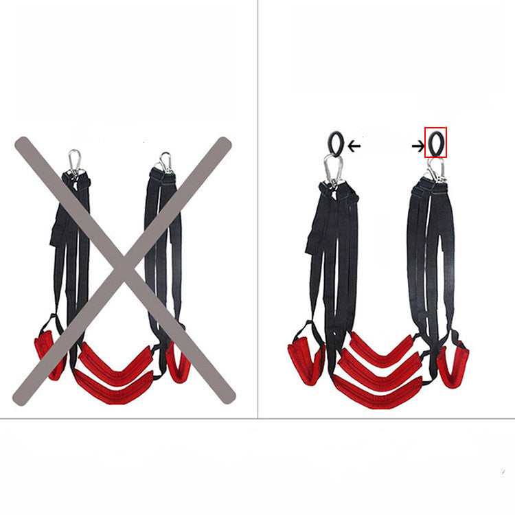 Upgrade Ceiling Sex Swing – Eco-Friendly Webbing & Sponge for Ultimate Pleasure