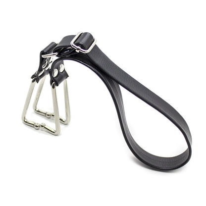Adjustable Leather Mouth Hook – Forced Opening Training Play Prop