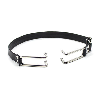Adjustable Leather Mouth Hook – Forced Opening Training Play Prop