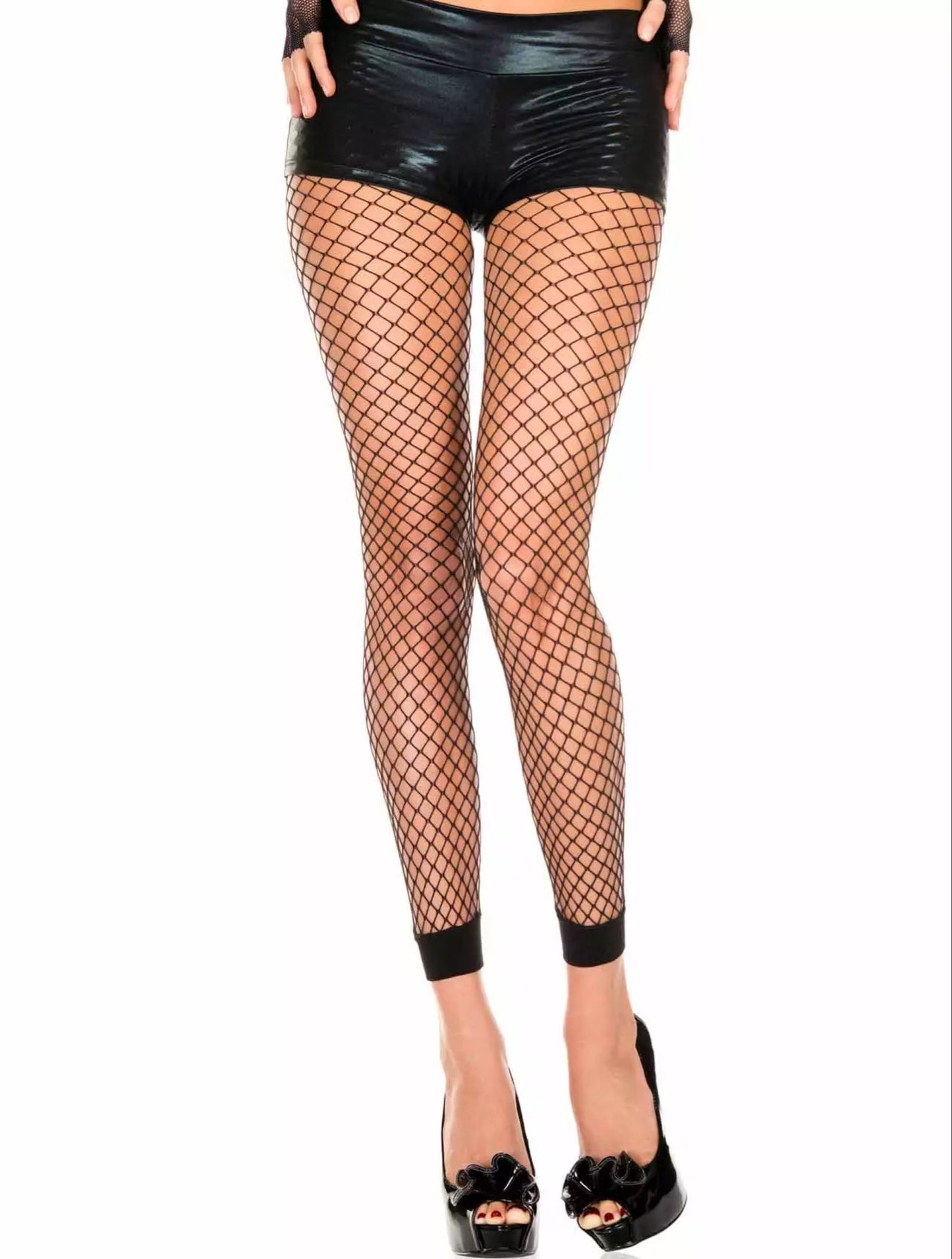 Sexy Hollow Fishnet Stockings | 9-Point Leggings Tights - Nylon Mesh Stockings for Women