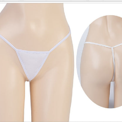 European & American Hanging Neck Kimono Uniform Set – White Polyester Dress with T-Pants & Flutter Sleeves