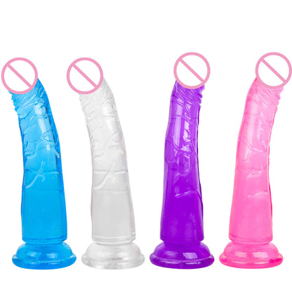Portable Fitness & Pleasure Products for Women - Vibrator & Dildo Set, 10 Vibration Modes, Waterproof