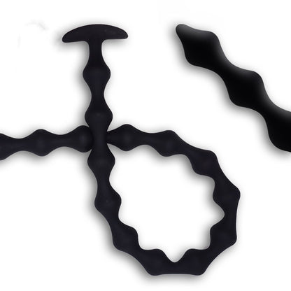 Silicone Long Pull Beads 58CM Soft Device