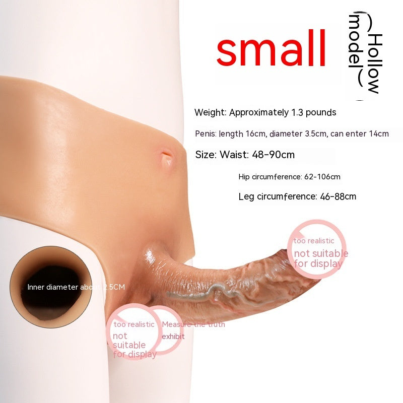 Unisex Wearable Simulation Fake Penis - Liquid Silicone, Multiple Sizes, Skin Color