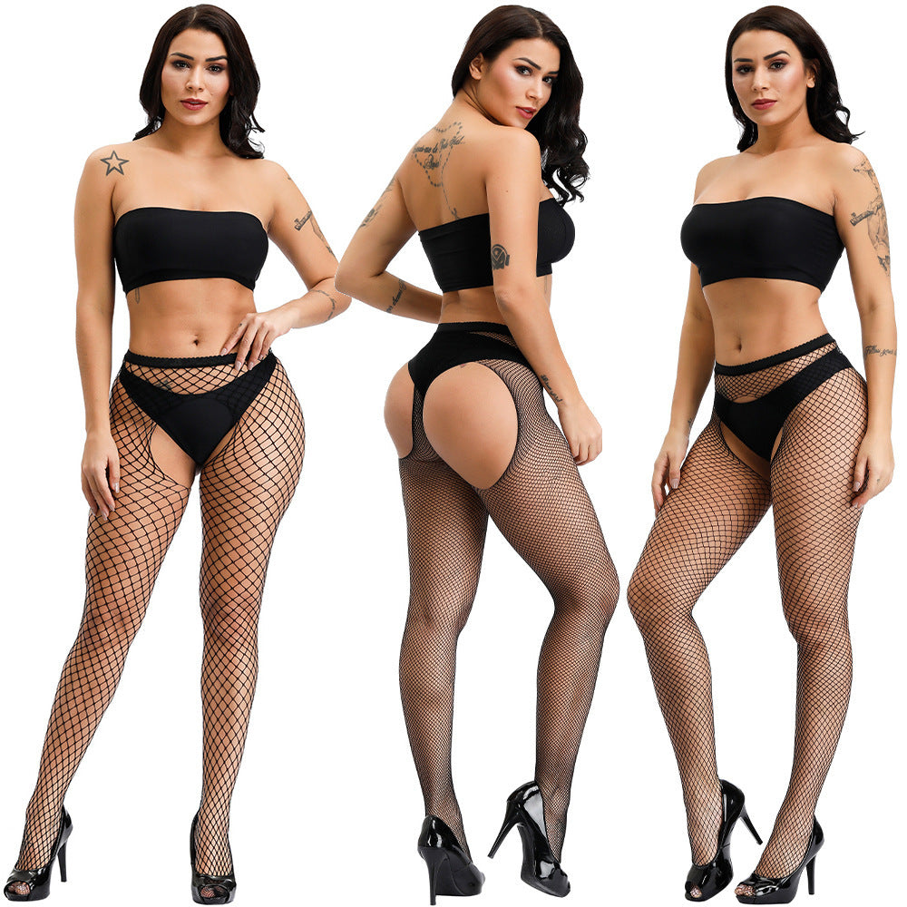 Hollow Out Medium Mesh Fishnet Tights - Breathable Nylon Pantyhose for All Seasons
