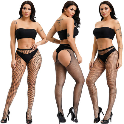 Hollow Out Medium Mesh Fishnet Tights - Breathable Nylon Pantyhose for All Seasons
