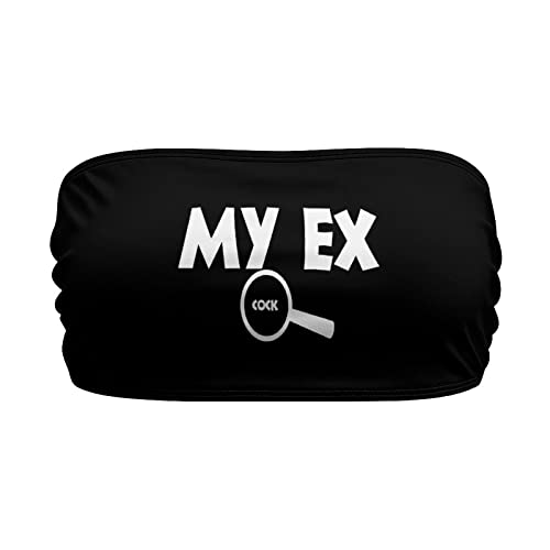 BITE ME Women's Sexy Crop Top Sleeveless Stretchy Solid Strapless Tube Top