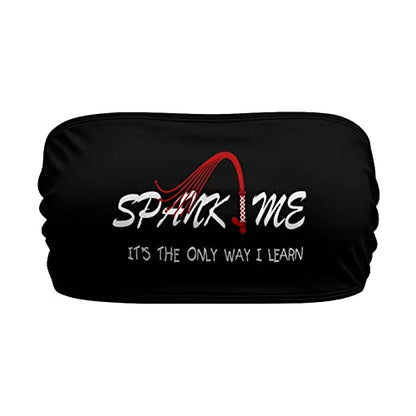 BITE ME Women's Sexy Crop Top Sleeveless Stretchy Solid Strapless Tube Top