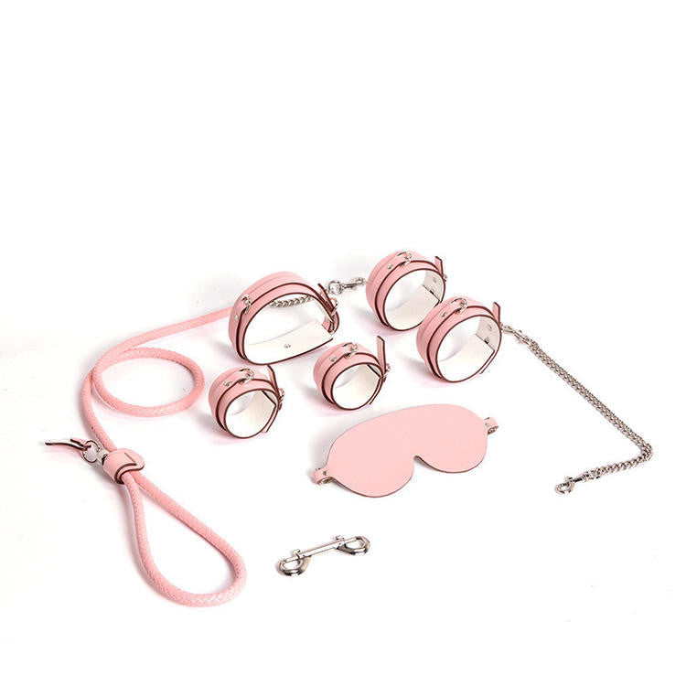 Fashionable Cowhide Leather Bondage Set | Simple and Stylish BDSM Accessories