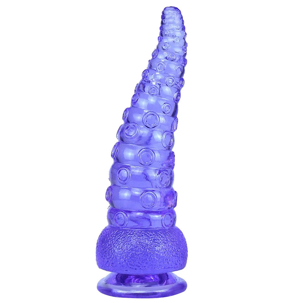 Crystal Octopus Tail Butt Plug – Transparent Soft PVC Anal Toy in Multiple Colors