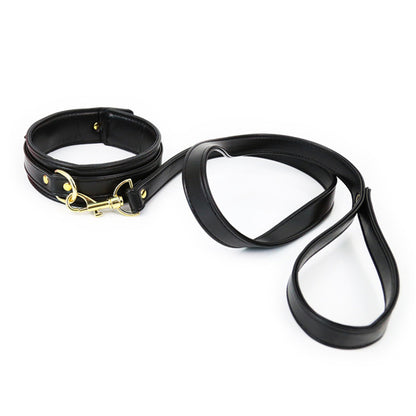 Leather Handcuffs and Leg Cuffs with Waist Restraint Belt – Versatile Restraint Set
