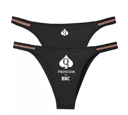 BBC QUEEN OF SPADES QOS SEXY Women's Panties Thongs Underwear
