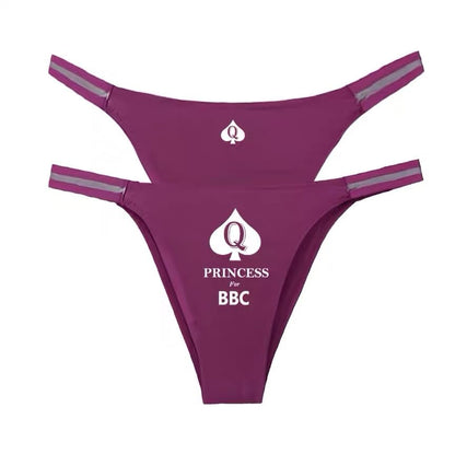 BBC QUEEN OF SPADES QOS SEXY Women's Panties Thongs Underwear