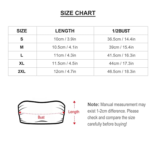 BITE ME Women's Sexy Crop Top Sleeveless Stretchy Solid Strapless Tube Top