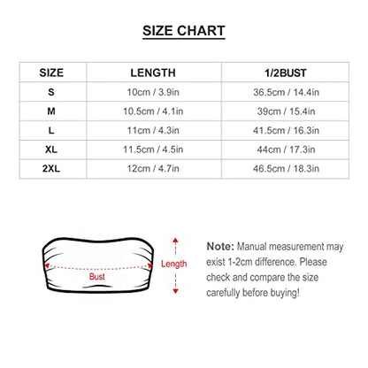 BITE ME Women's Sexy Crop Top Sleeveless Stretchy Solid Strapless Tube Top