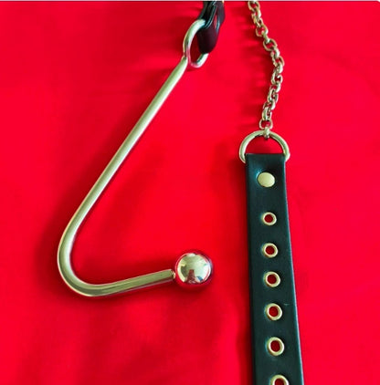 Stainless Steel Forced Head-up Anal Hook – Court Punishment Prop