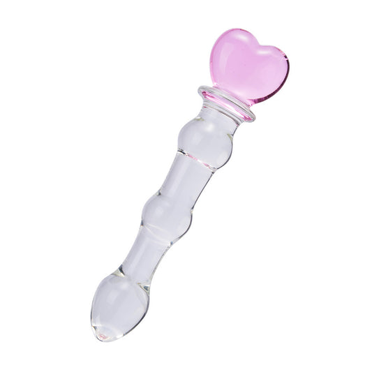 Love Glass Gourd Plug – High Borosilicate Glass, Health Care and Erotic Massage Series