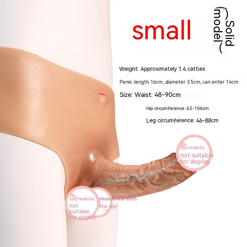 Unisex Wearable Simulation Fake Penis - Liquid Silicone, Multiple Sizes, Skin Color