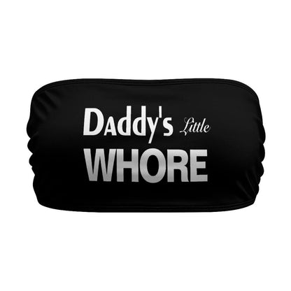 BITE ME Women's Sexy Crop Top Sleeveless Stretchy Solid Strapless Tube Top