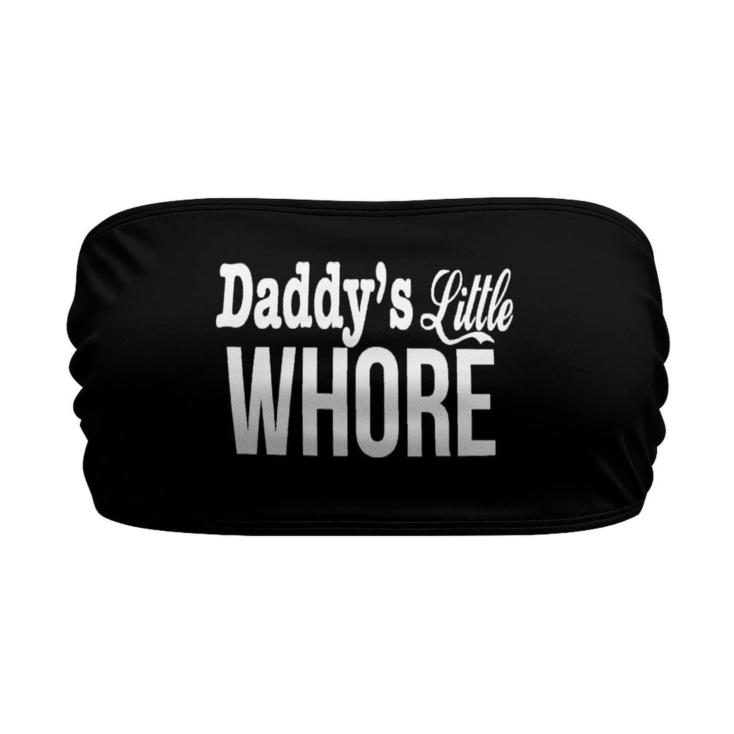 BITE ME Women's Sexy Crop Top Sleeveless Stretchy Solid Strapless Tube Top