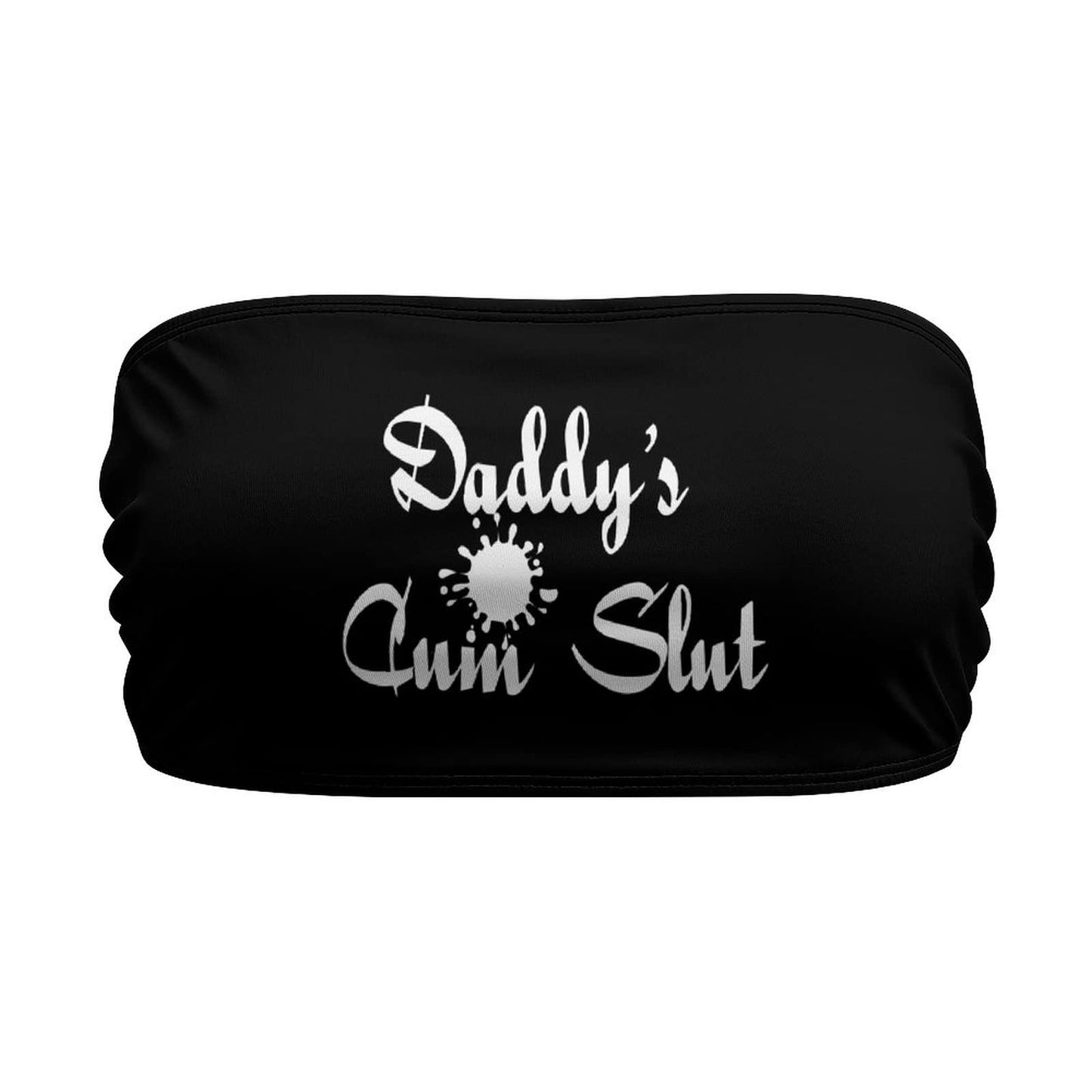 BITE ME Women's Sexy Crop Top Sleeveless Stretchy Solid Strapless Tube Top