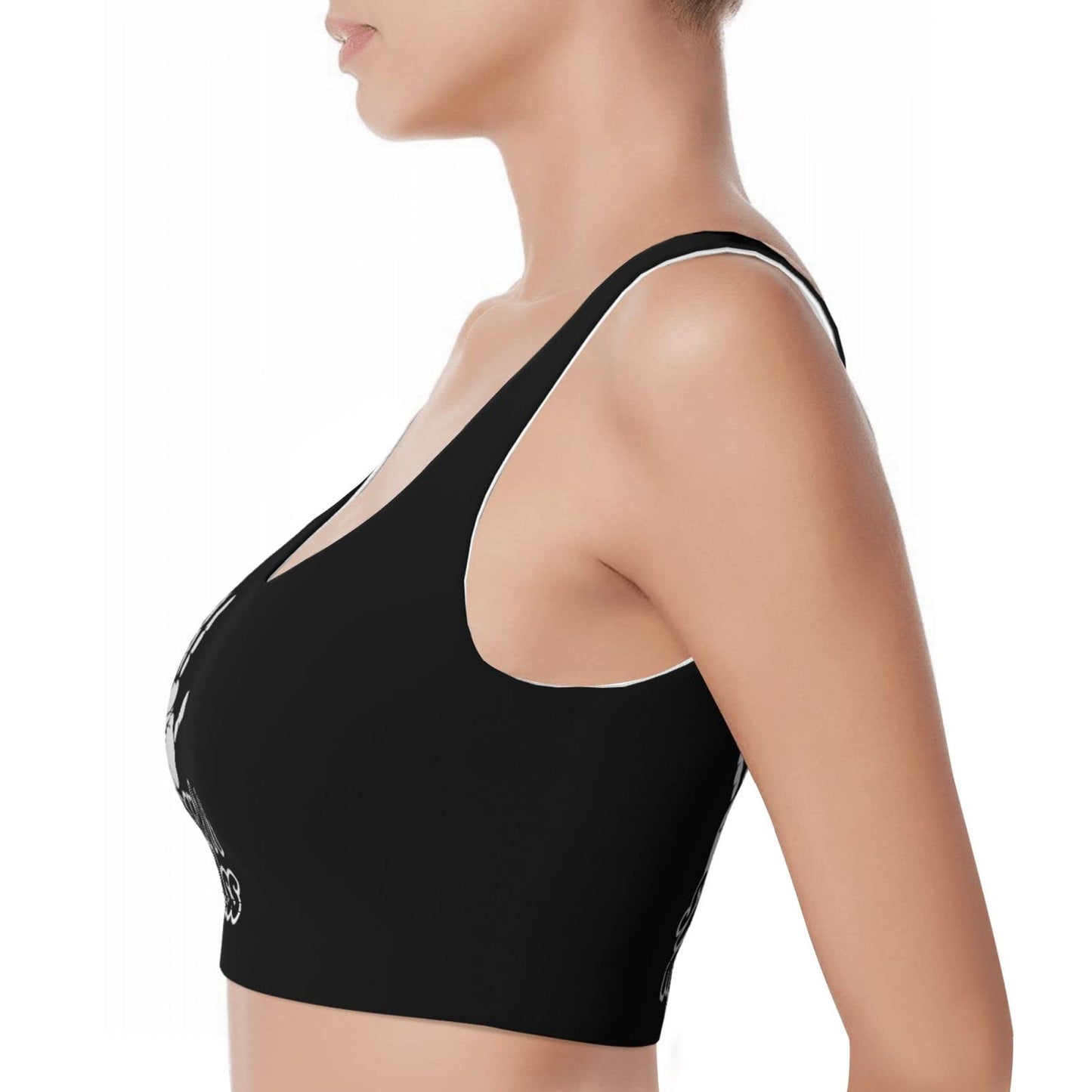 Spank It My Ass Yoga Sports Bra for Women, Comfortable Yoga Bras Fitness Workout Tops Running Bra with Removable Pads