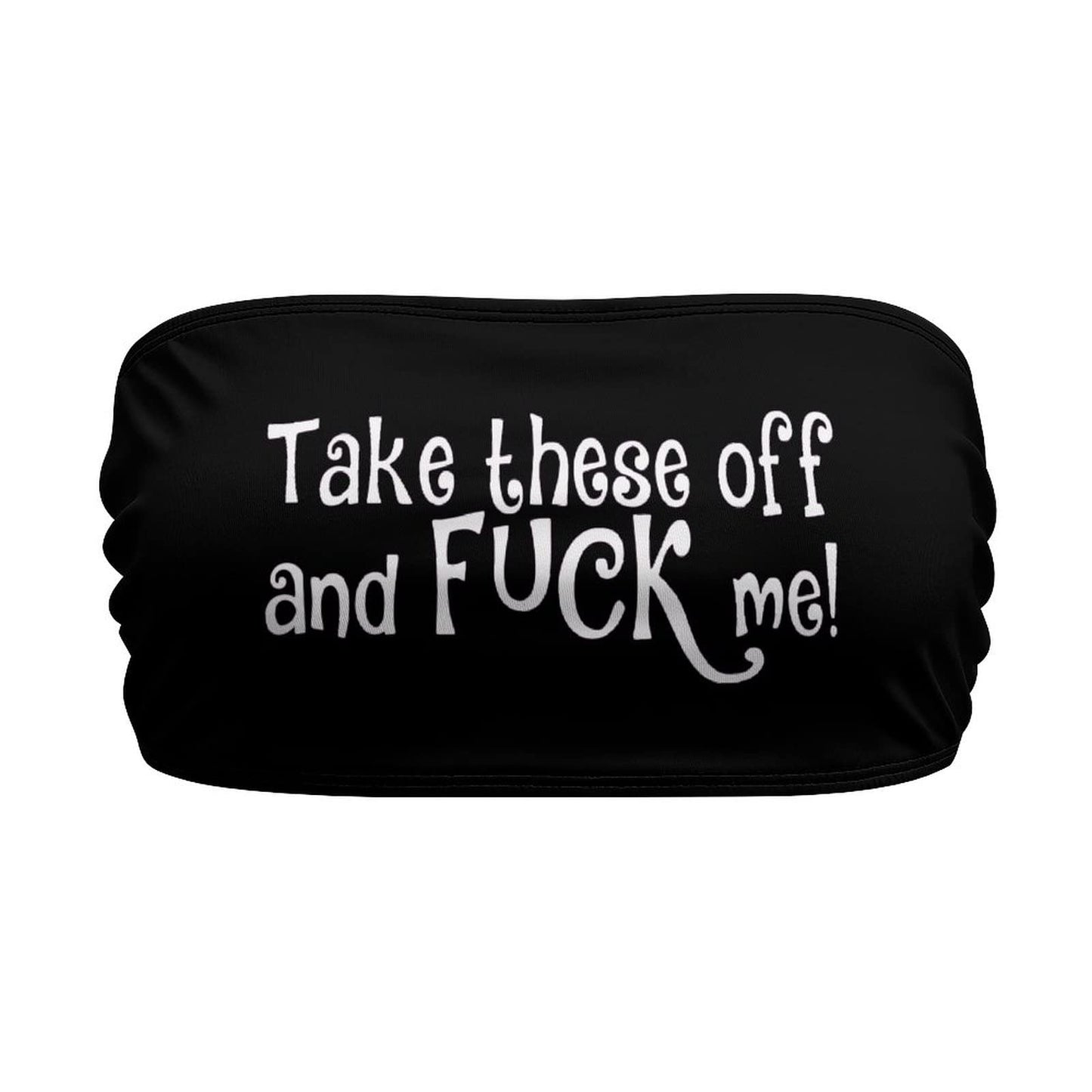 BITE ME Women's Sexy Crop Top Sleeveless Stretchy Solid Strapless Tube Top