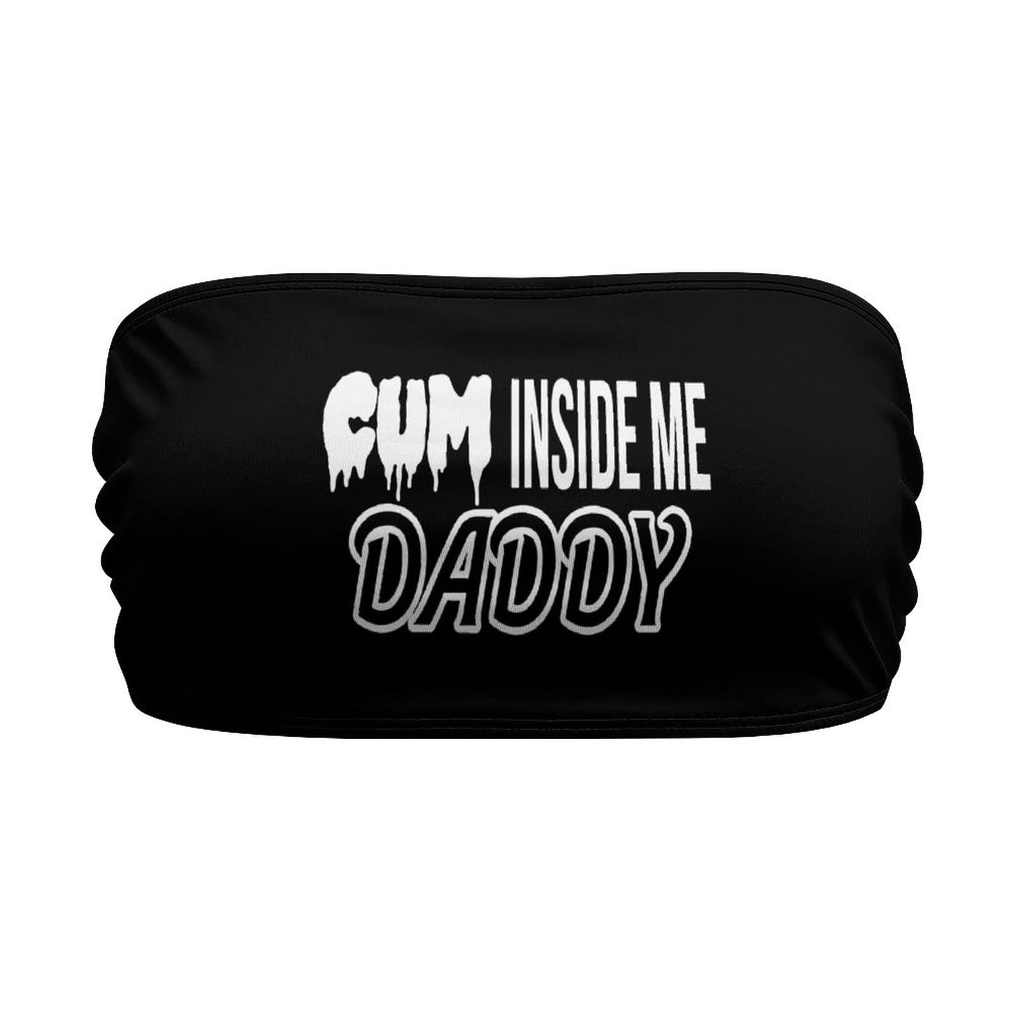 BITE ME Women's Sexy Crop Top Sleeveless Stretchy Solid Strapless Tube Top