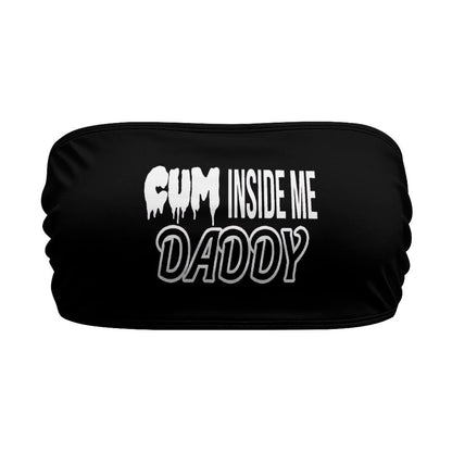 BITE ME Women's Sexy Crop Top Sleeveless Stretchy Solid Strapless Tube Top