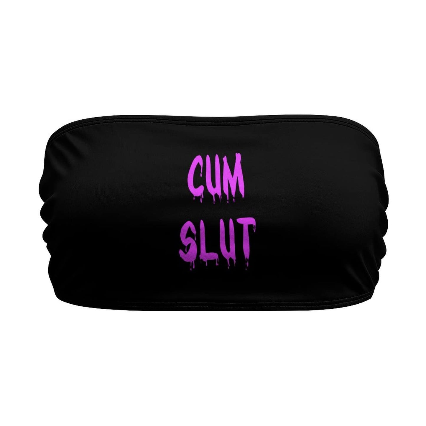 BITE ME Women's Sexy Crop Top Sleeveless Stretchy Solid Strapless Tube Top