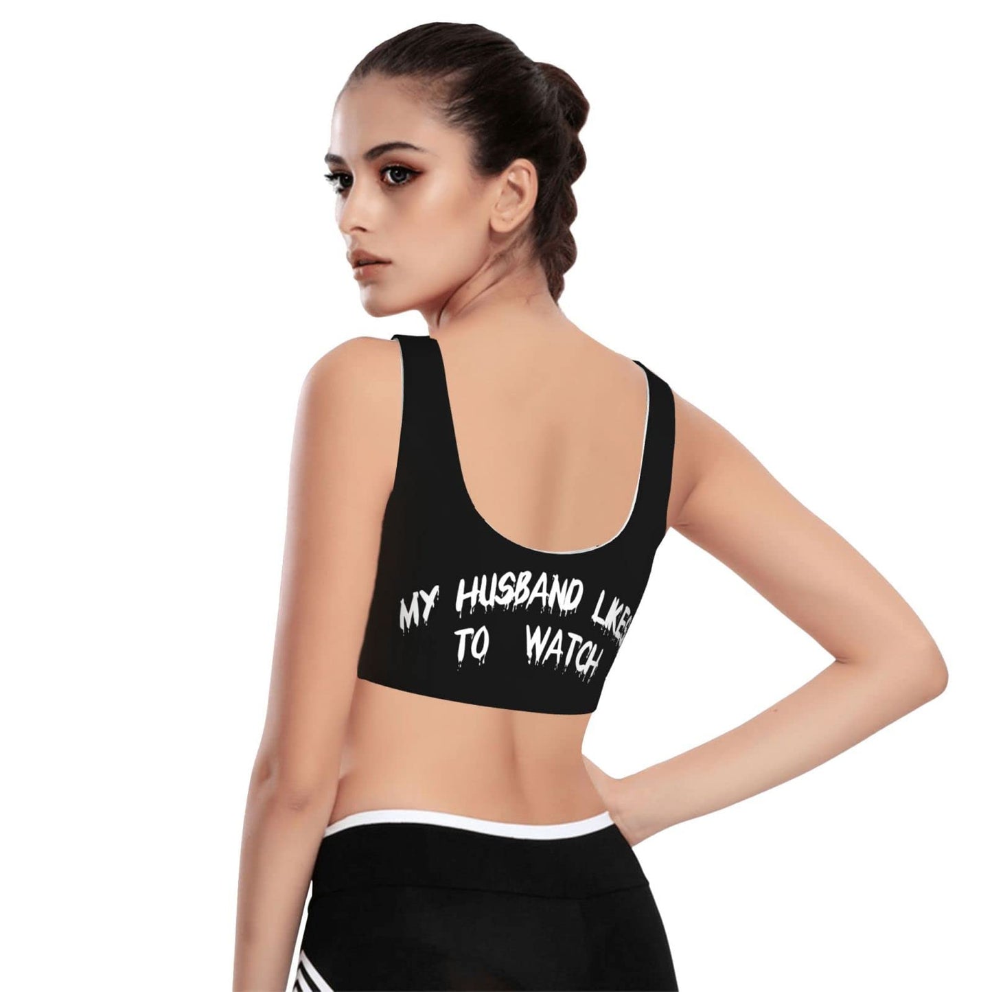 Spank It My Ass Yoga Sports Bra for Women, Comfortable Yoga Bras Fitness Workout Tops Running Bra with Removable Pads