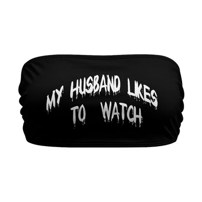 BITE ME Women's Sexy Crop Top Sleeveless Stretchy Solid Strapless Tube Top